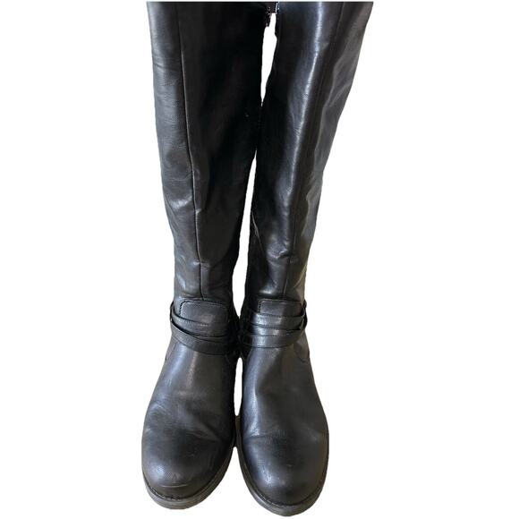 Baretraps Charessa 2 Riding Boot Women's Sz 11 MWC Black High Zip Wide Calf - Picture 1 of 5